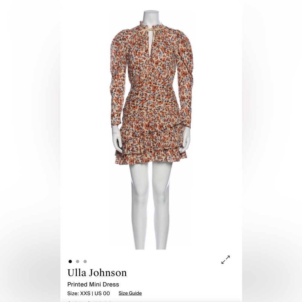 Ulla Johnson Floral Print Ruffle Dress